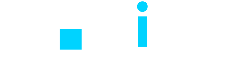 Pixly Logo weisse schrift Pixly und das i ist hellblau